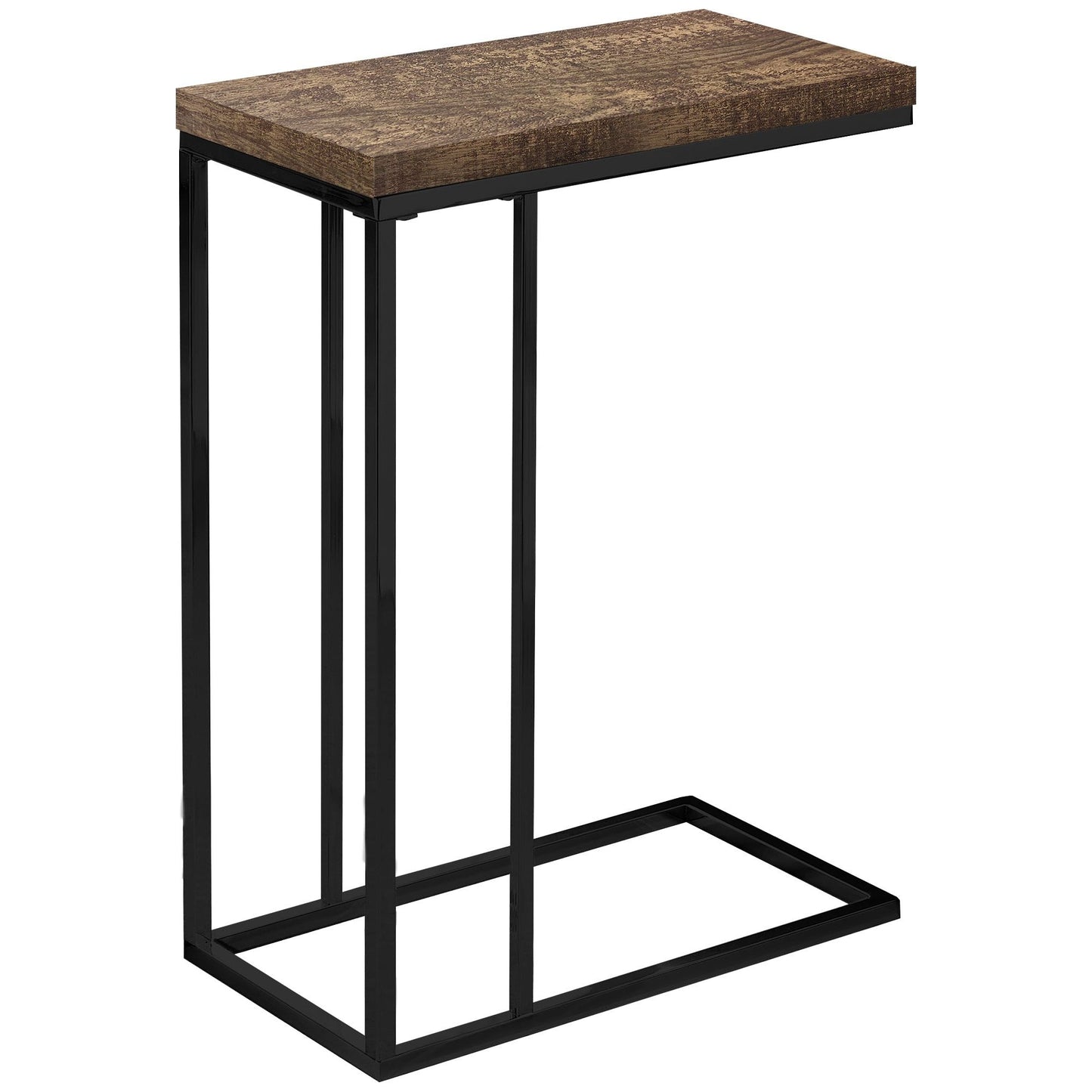 Accent Table - Brown Reclaimed Wood-Look / Black Metal