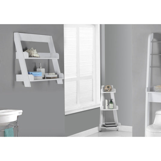 Bathroom Accent - 24"H / White Wall Mount Shelf