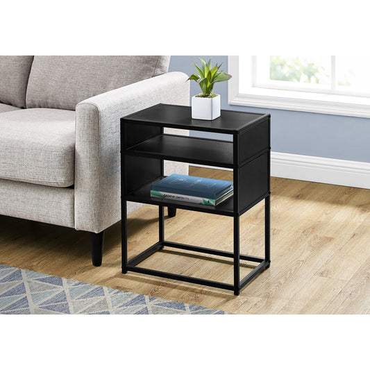 Accent Table - 22"H / Black / Black Metal