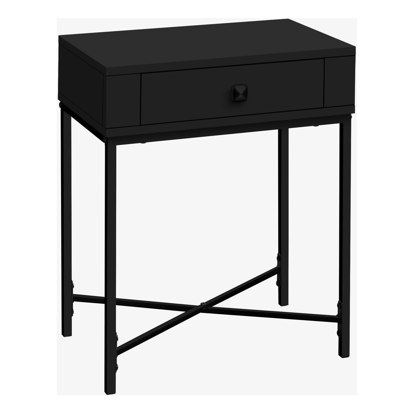 Accent Table - 22"H / Black / Black Metal