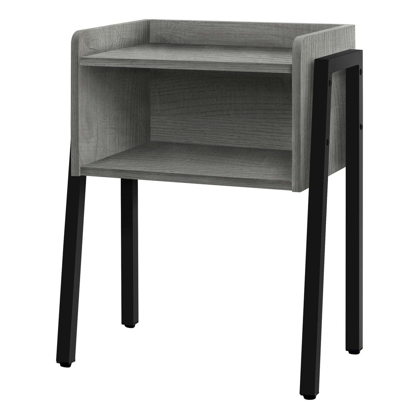 Accent Table - 23"H / Grey / Black Metal