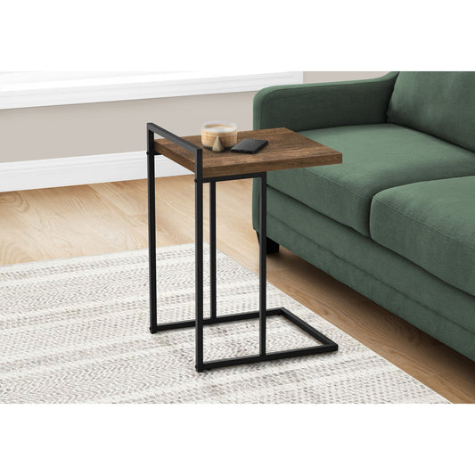 Accent Table - 25"H / Brown Reclaimed Wood / Black Metal