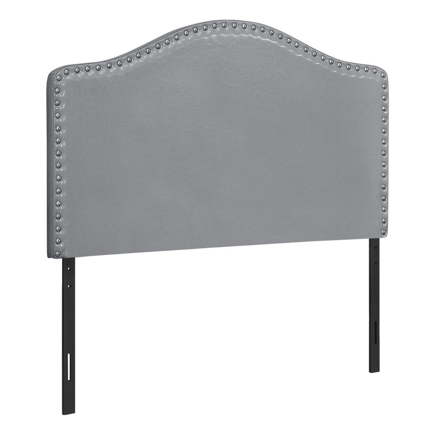 Twin Size / Grey Leather-Look Headboard