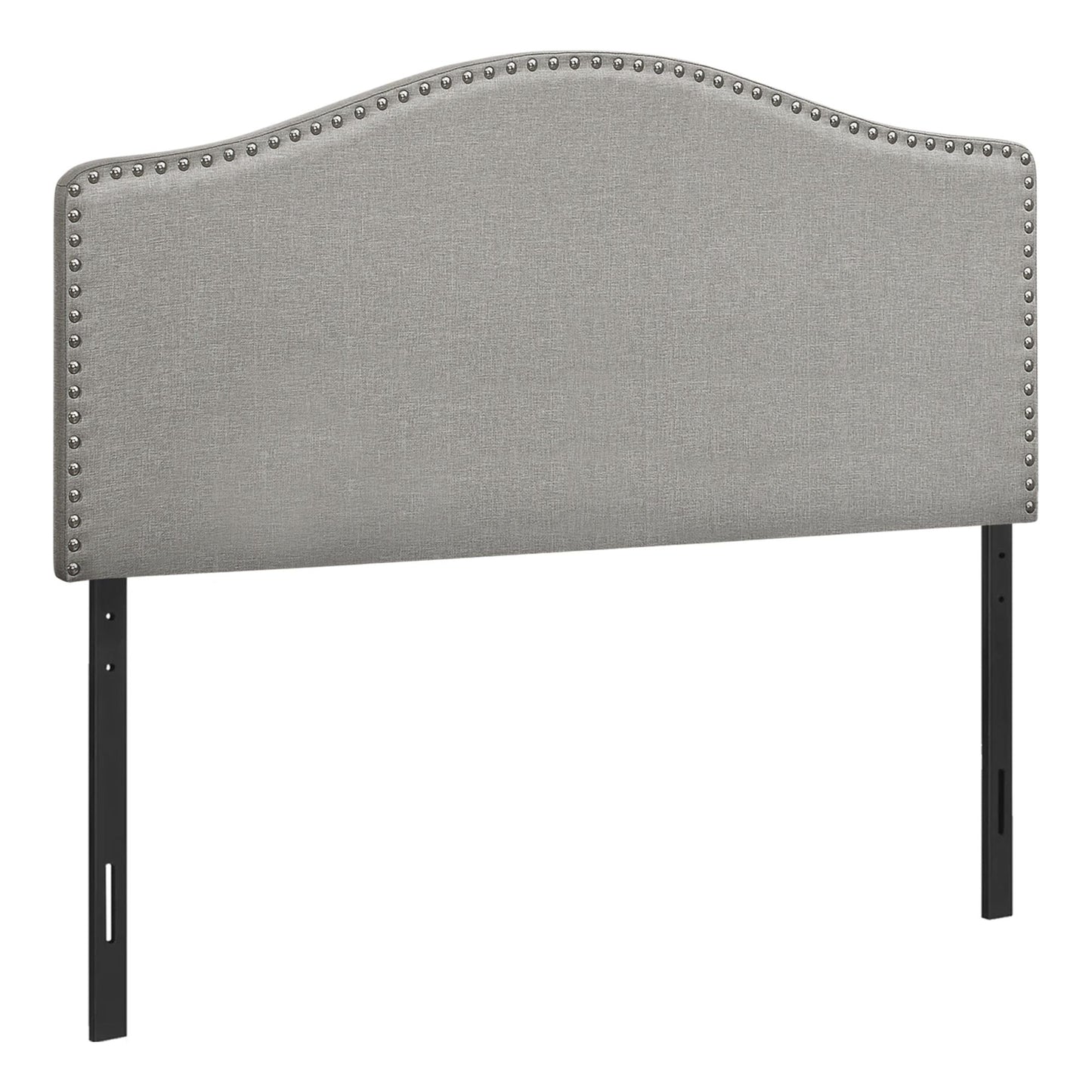 Bed - Full Size / Grey Linen Headboard Only