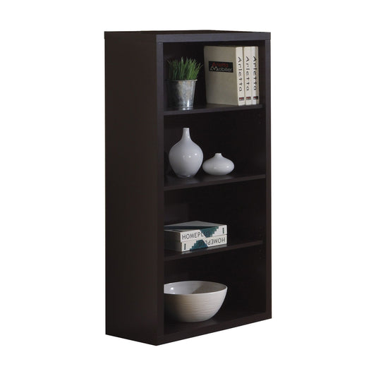 Candace & Basil Bookcase - 48"H / Cappuccino With Adjustable Shelves