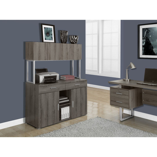 Candace & Basil Office Cabinet - 48"L / Dark Taupe Storage Credenza