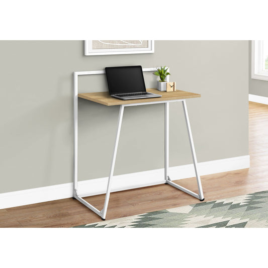 Computer Desk - 30"L / Juvenile Natural / White Metal