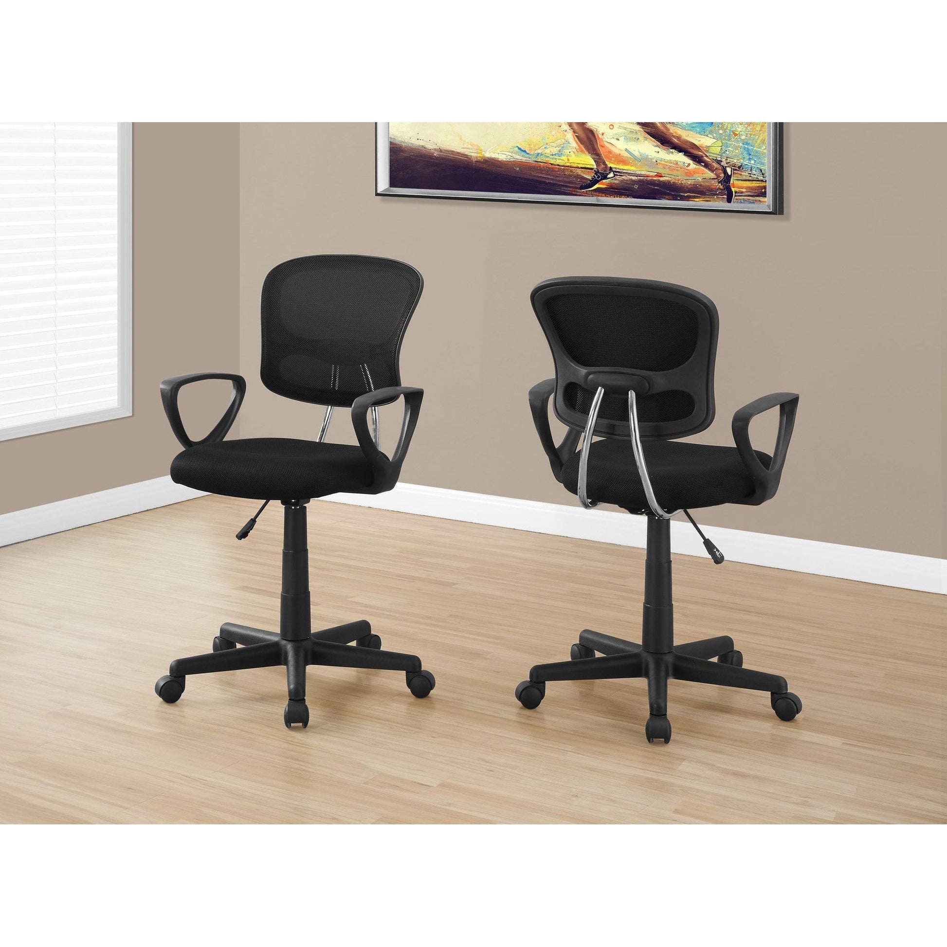 Candace & Basil Office Chair - Black Mesh Juvenile / Multi-Position