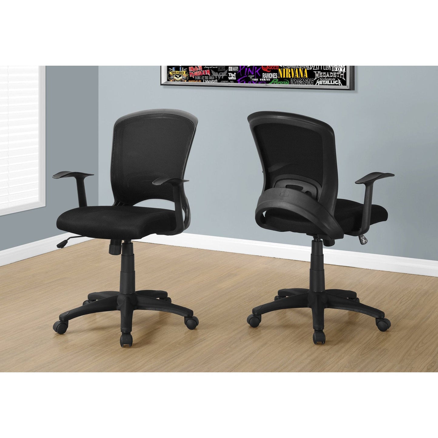 Office Chair - Black Mesh Mid-Back / Multi-Position