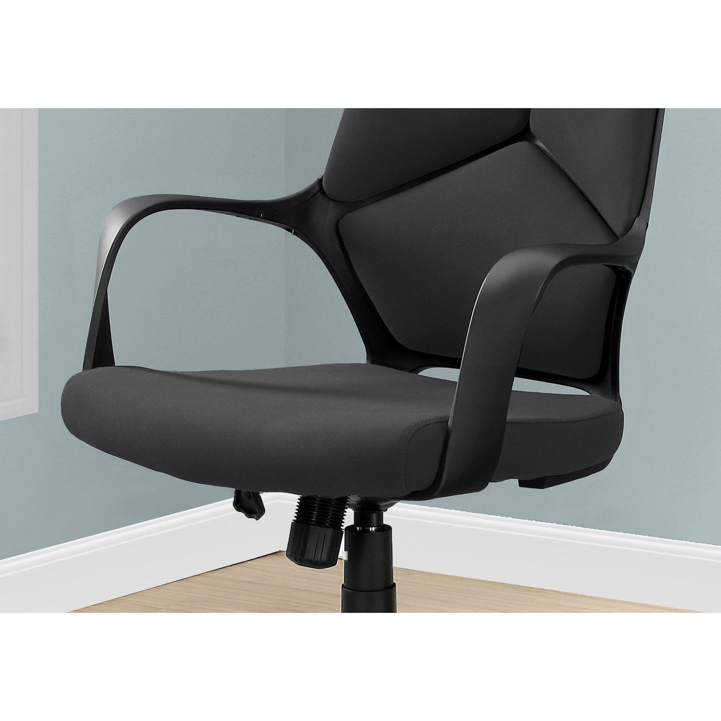 Office Chair - Black / Black Fabric / High Back Executive