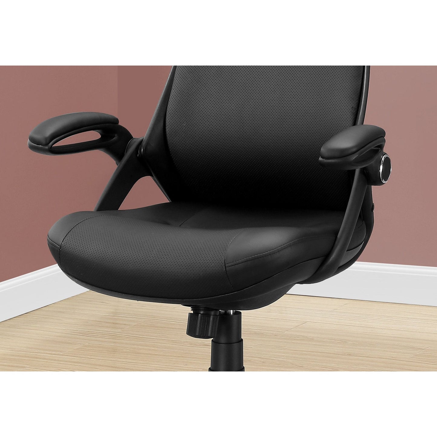 Office Chair - Black Leather-Look / Multi Position