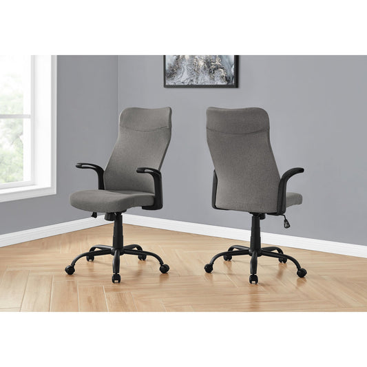 Office Chair - Black / Dark Grey Fabric / Multi Position