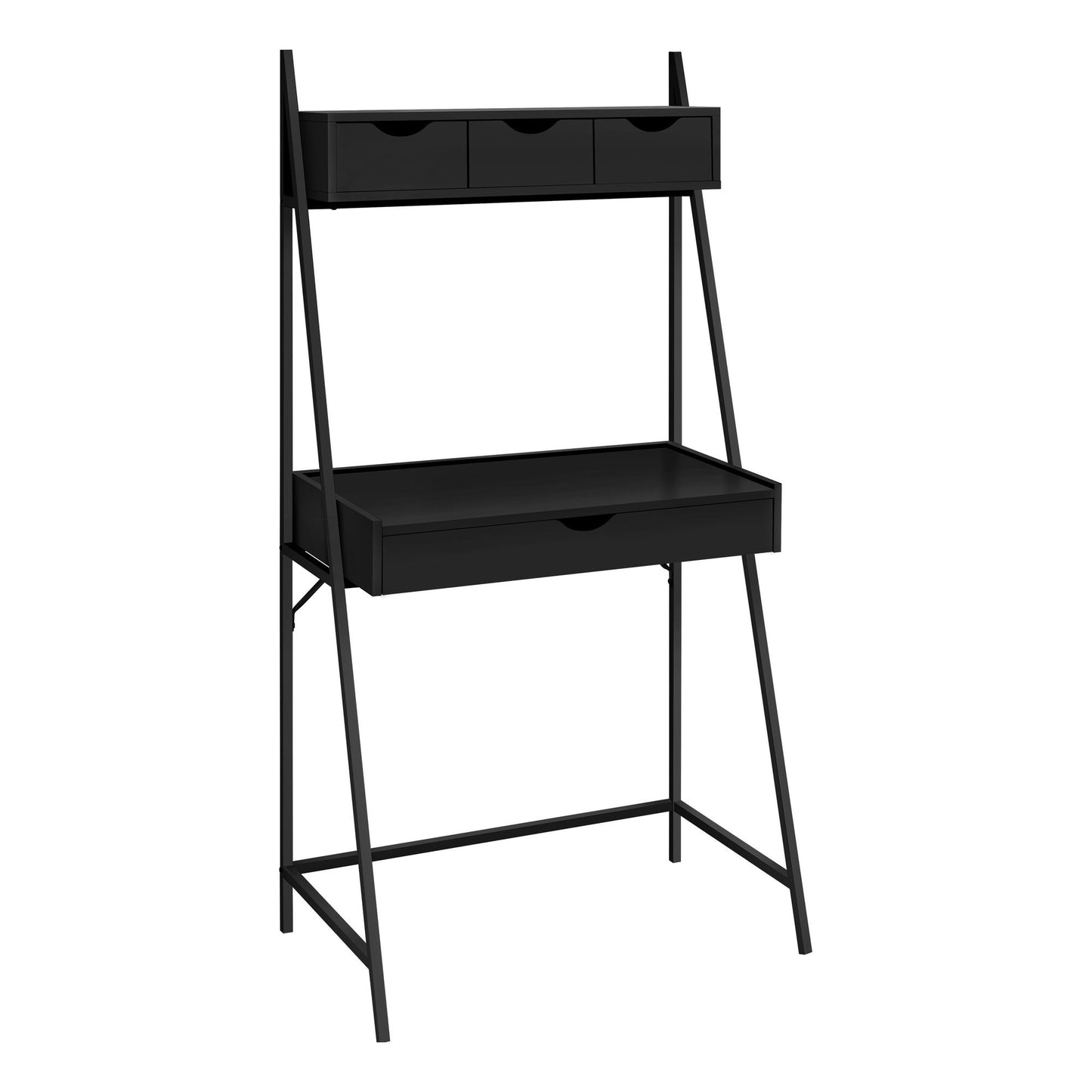 Computer Desk - 32"L / Black / Black Metal