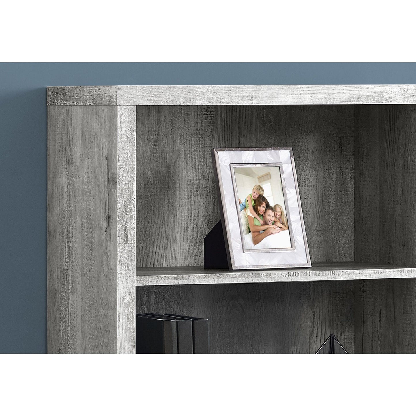 Bookcase - 48"H / Grey Wood Grain / Adjustable Shelves