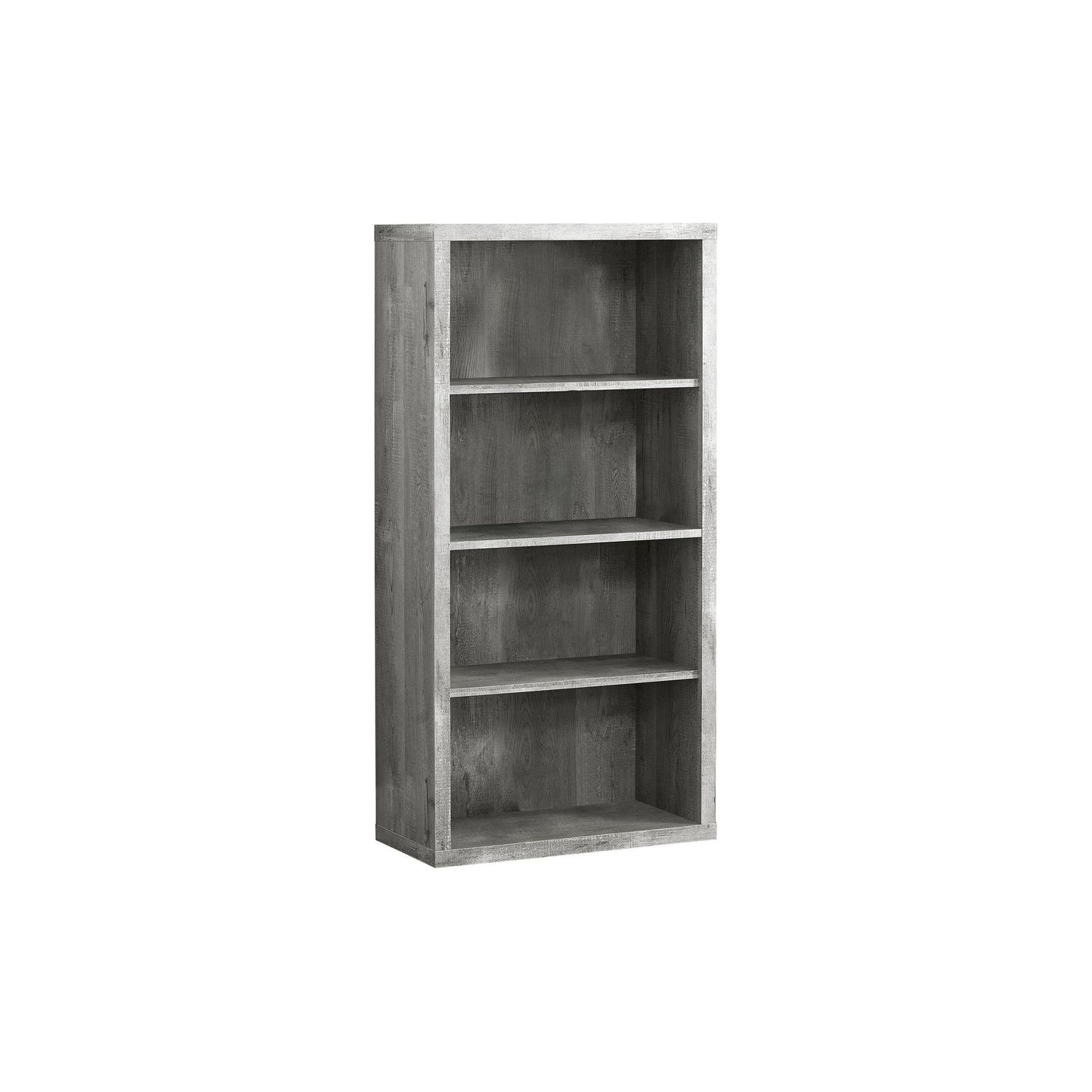 Bookcase - 48"H / Grey Wood Grain / Adjustable Shelves