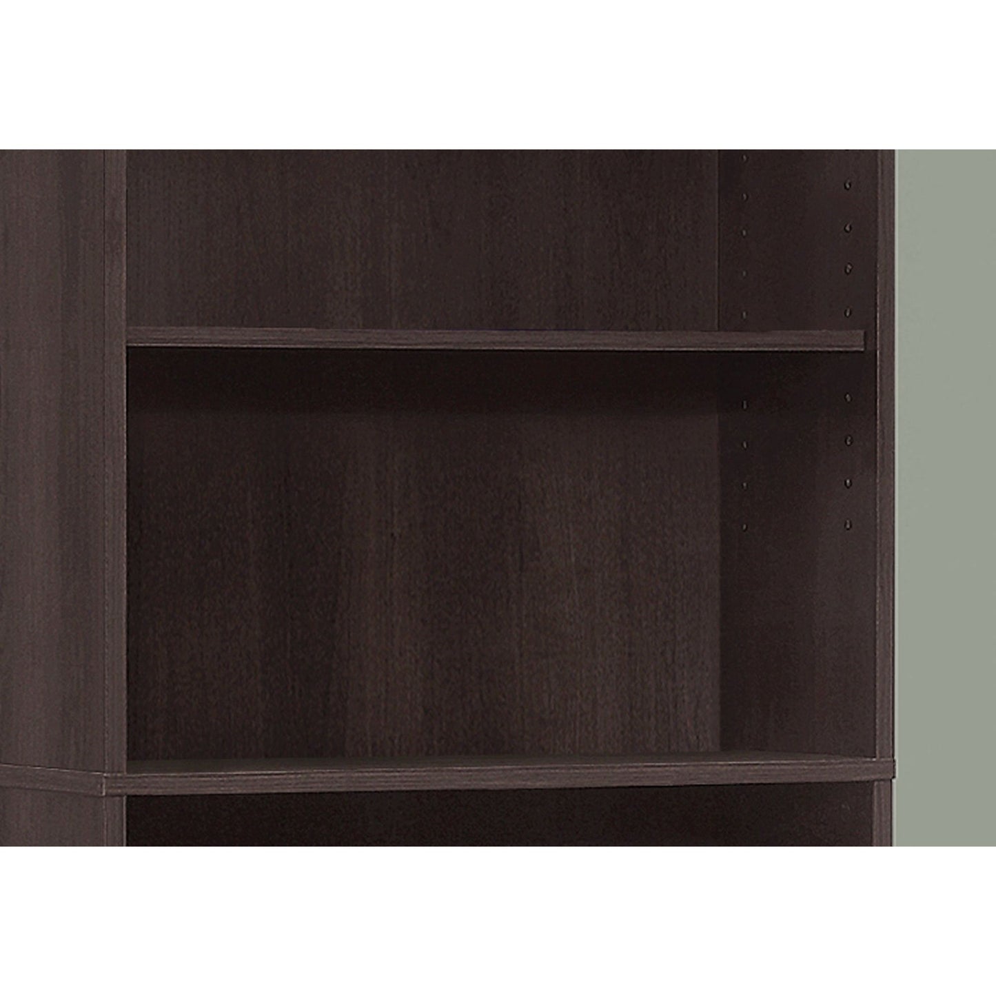 Bookcase - 72"H / Cappuccino With 5 Shelves