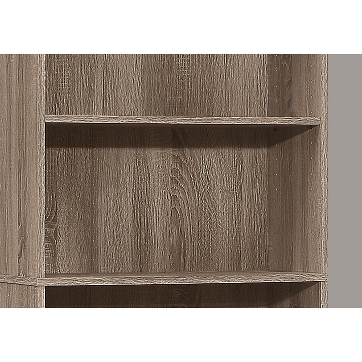 Bookcase - 72"H / Dark Taupe With 5 Shelves