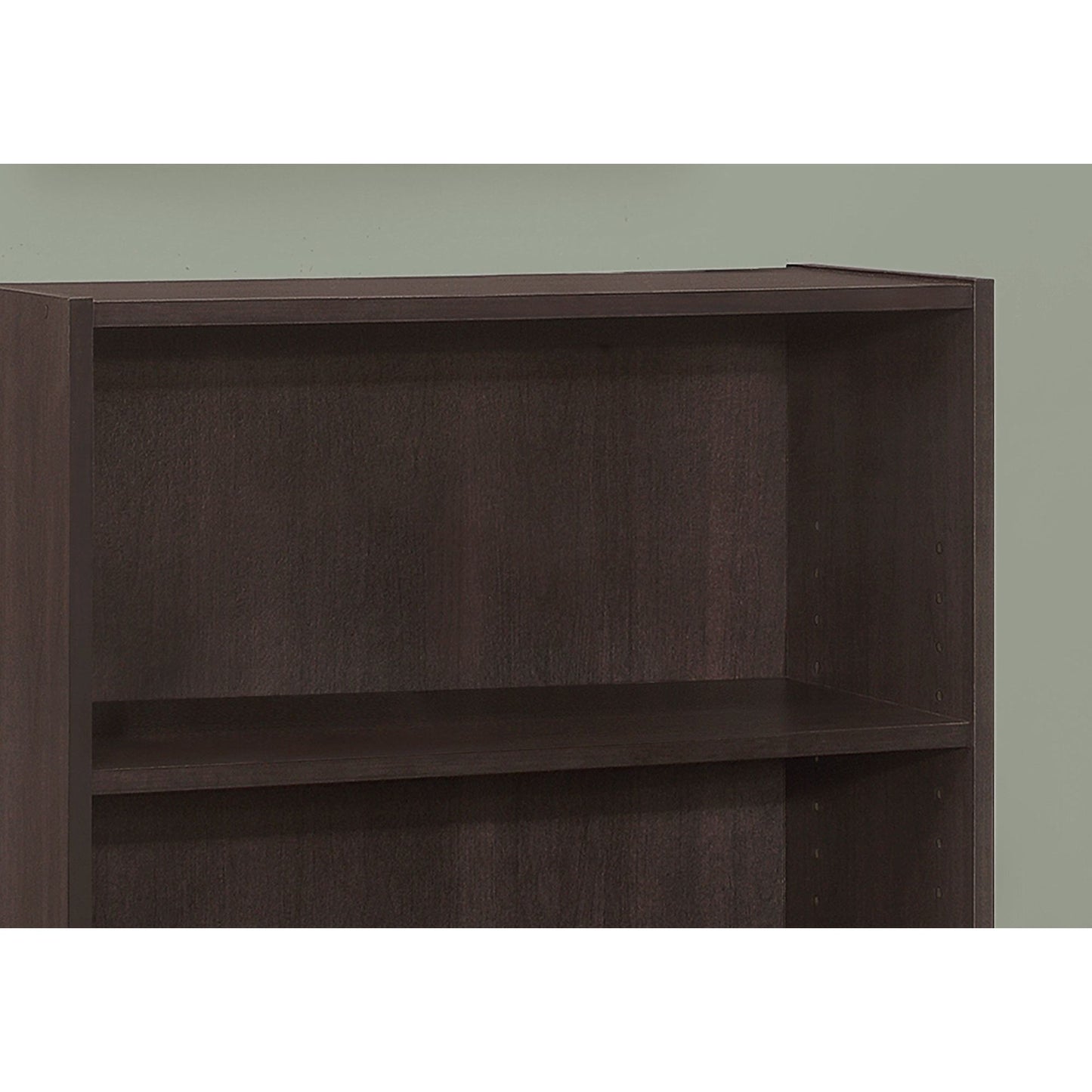 Bookcase - 36"H / Cappuccino With 3 Shelves