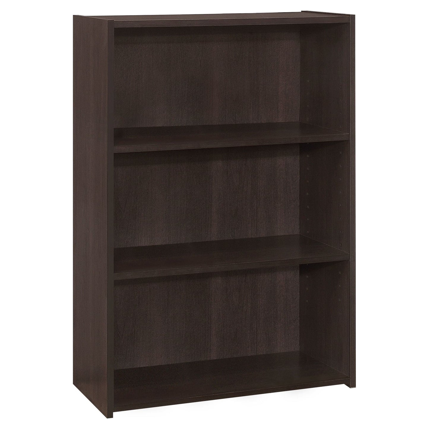 Bookcase - 36"H / Cappuccino With 3 Shelves