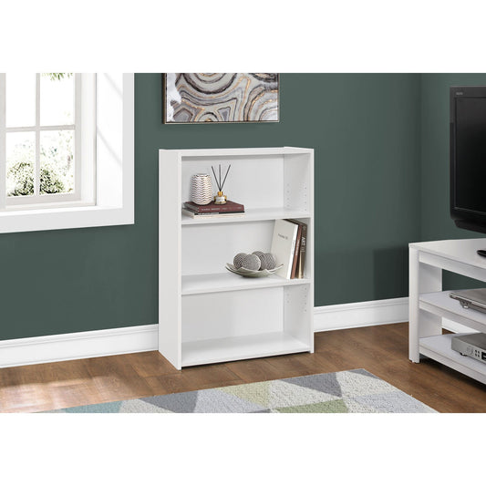 Bookcase - 36"H / White With 3 Shelves