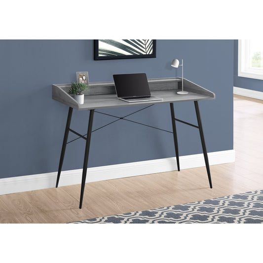 Computer Desk - 48"L / Grey / Black Metal