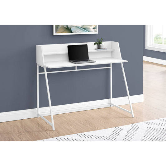 Computer Desk - 48"L / White / White Metal