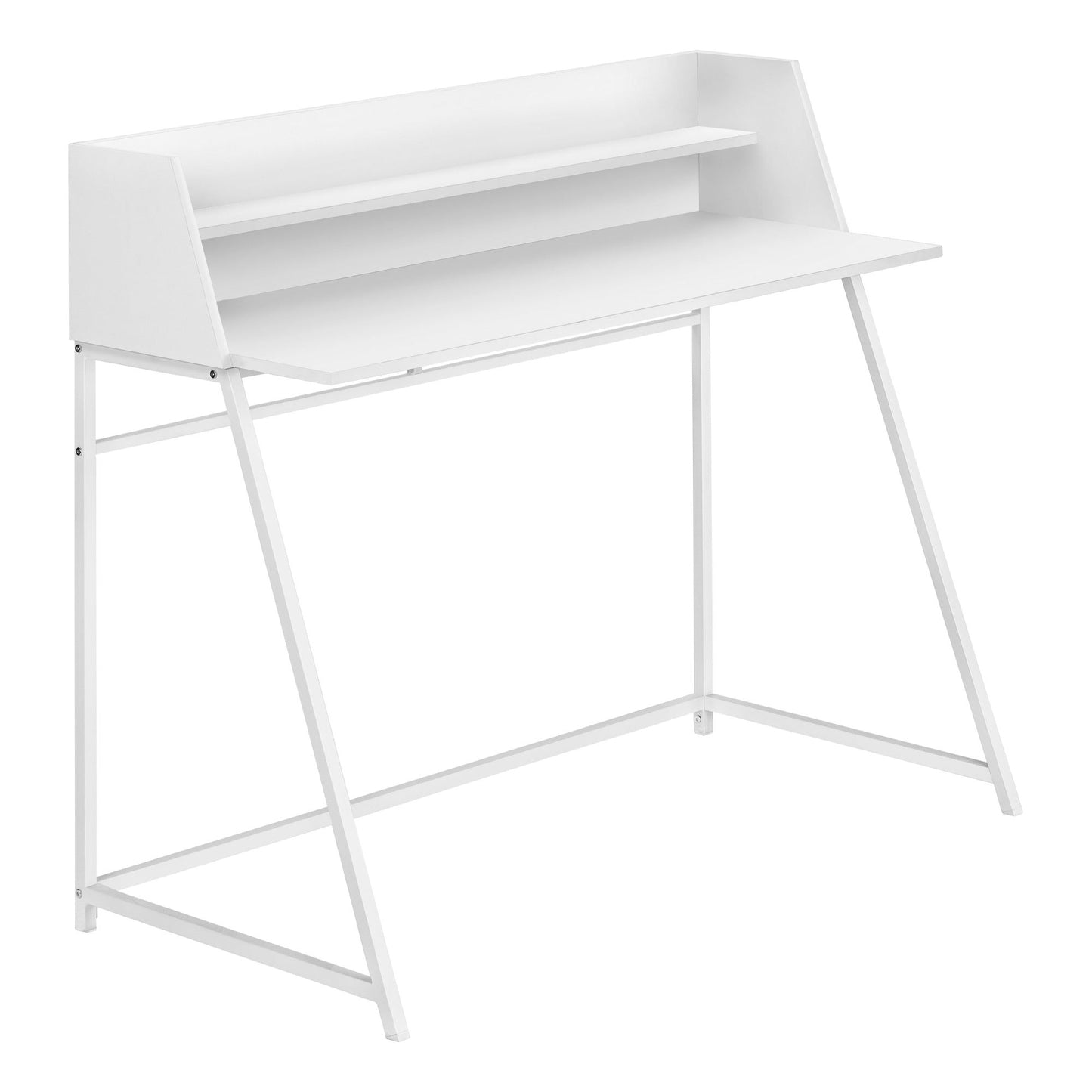 Computer Desk - 48"L / White / White Metal