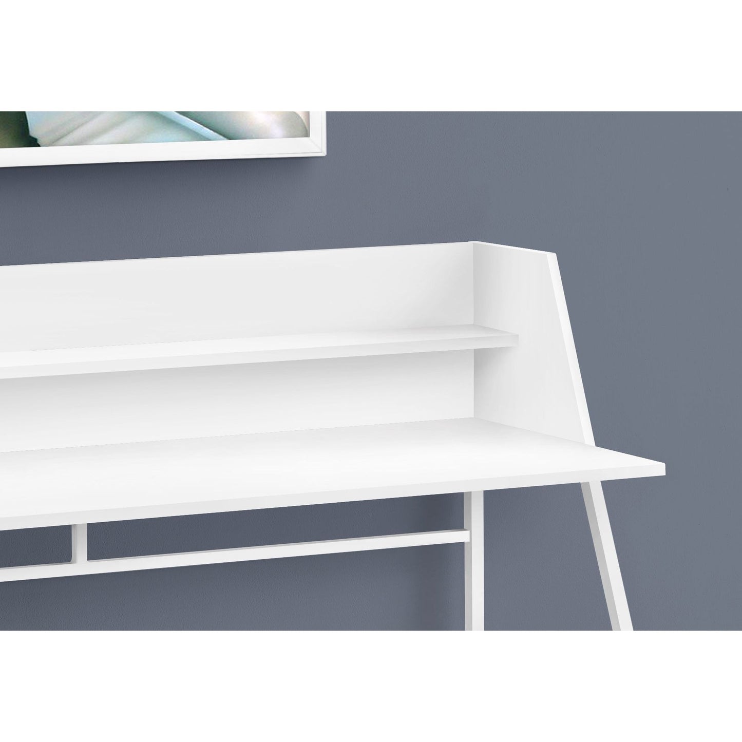 Computer Desk - 48"L / White / White Metal