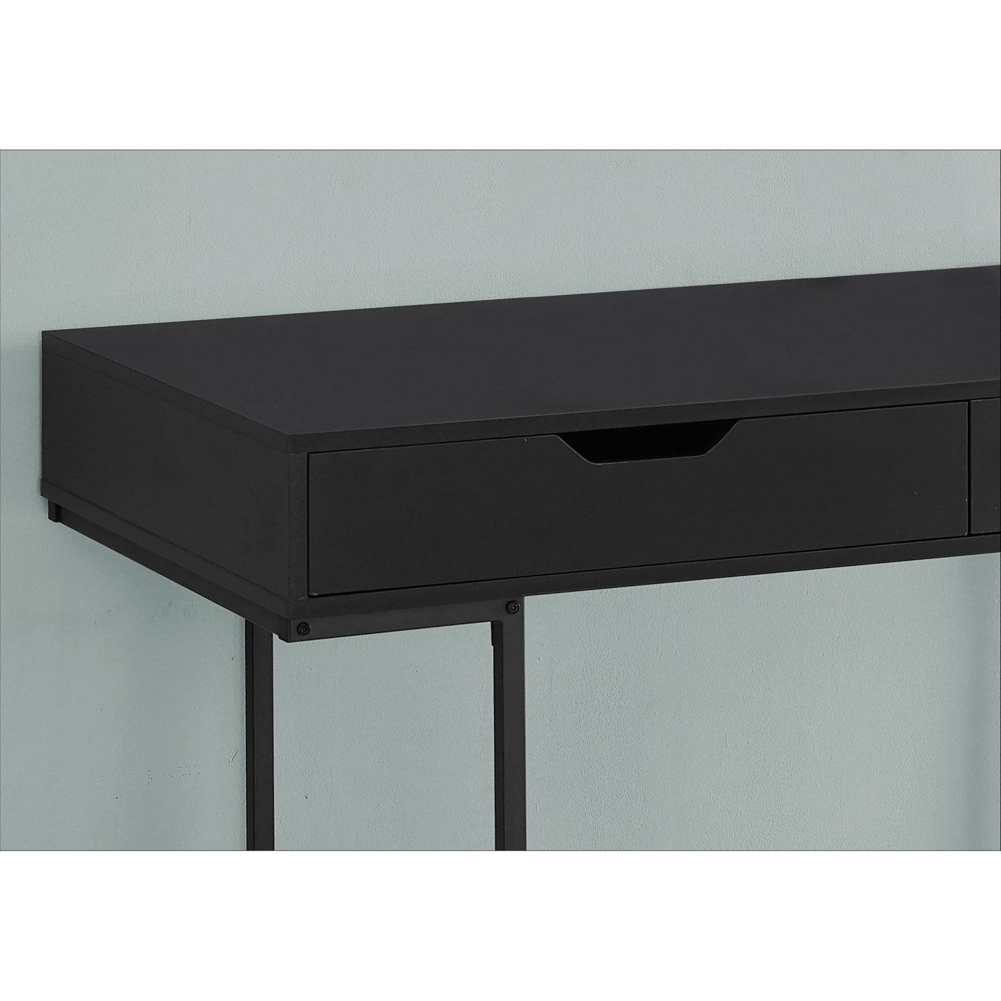 Computer Desk - 48"L / Black / Black Metal