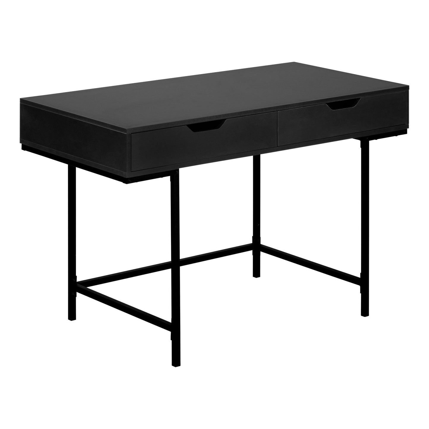 Computer Desk - 48"L / Black / Black Metal