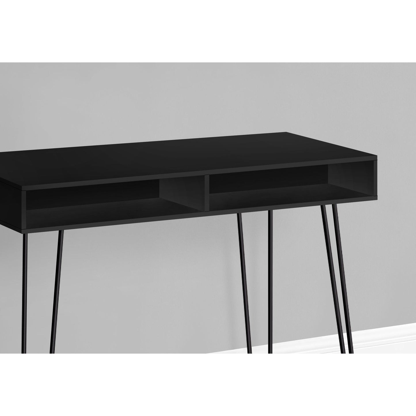 Computer Desk - 40"L / Black / Black Metal