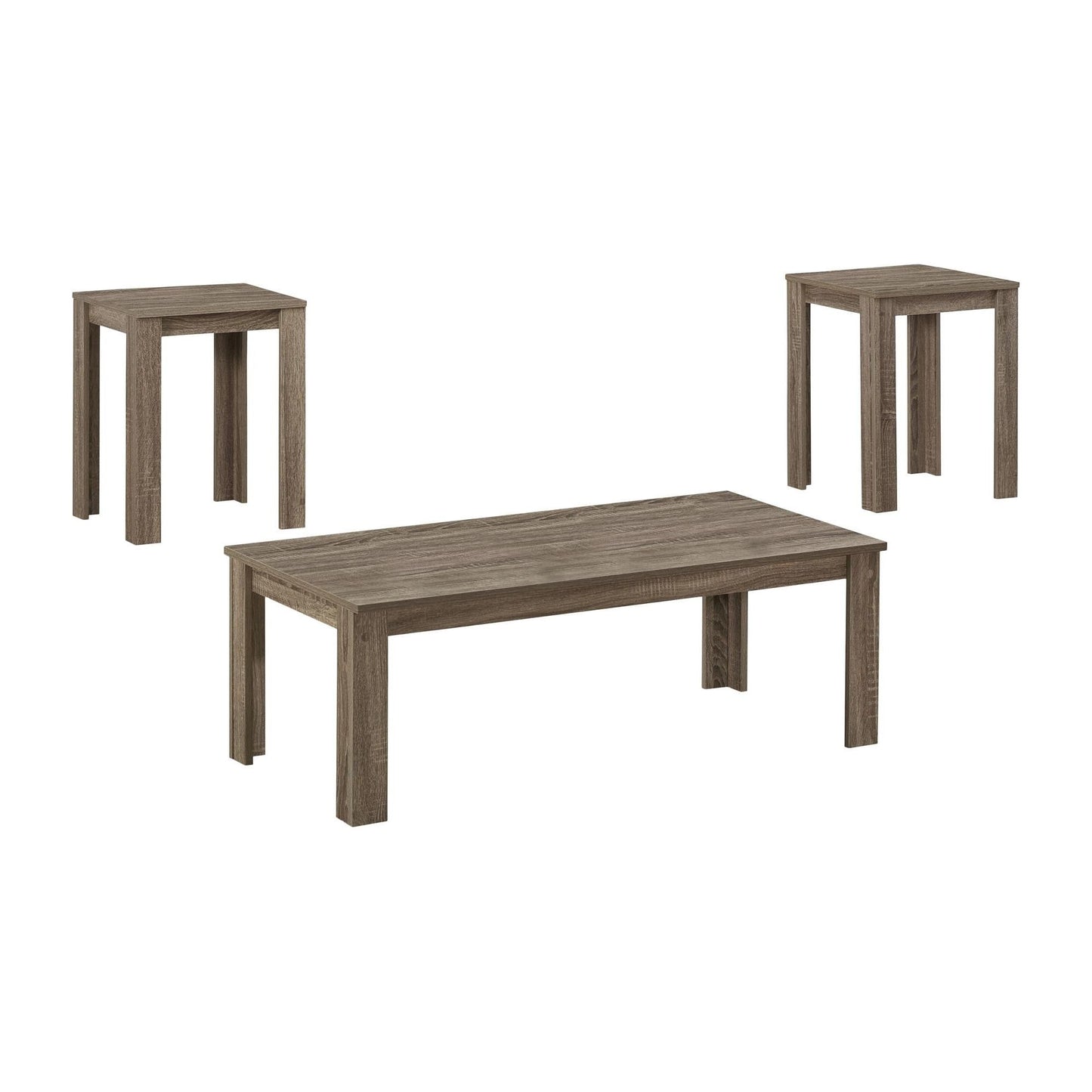 Coffee Table Set - 3PC Set / Dark Taupe