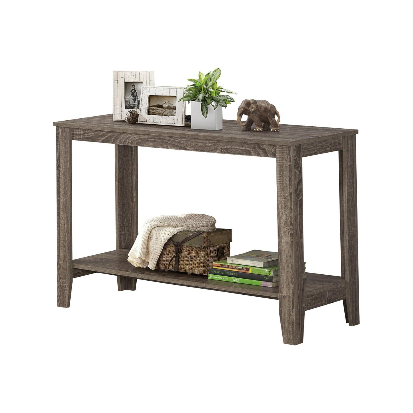 Console Table - 44"L / Dark Taupe Hall Console