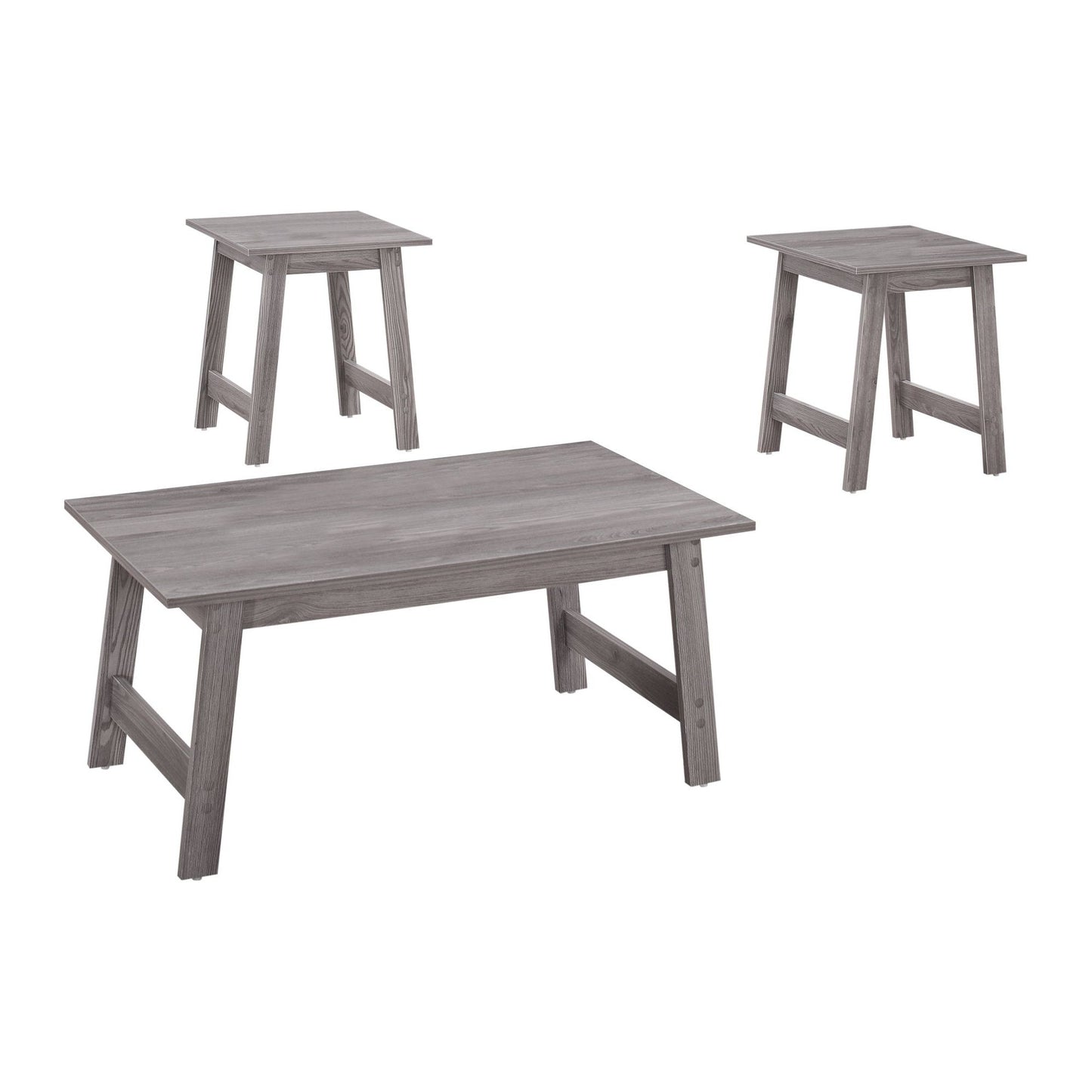 Coffee Table Set - 3pc Set / Grey