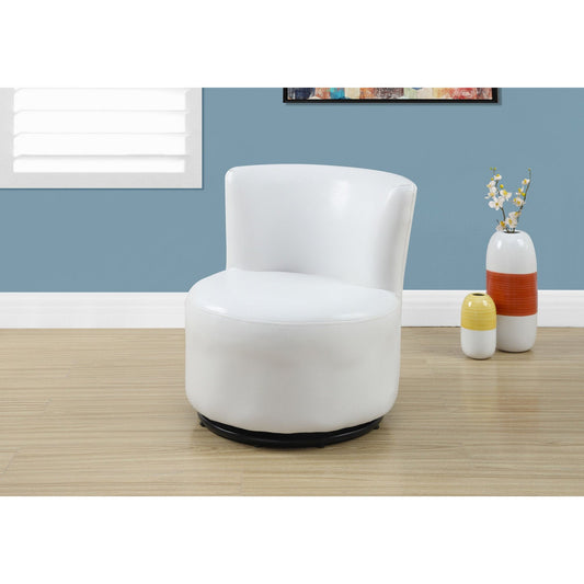 Juvenile Chair - Swivel / White Leather-Look