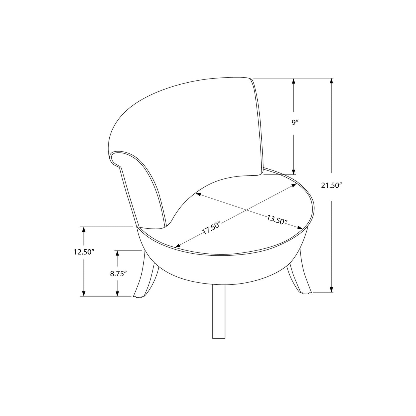 Juvenile Chair - White Leather-Look