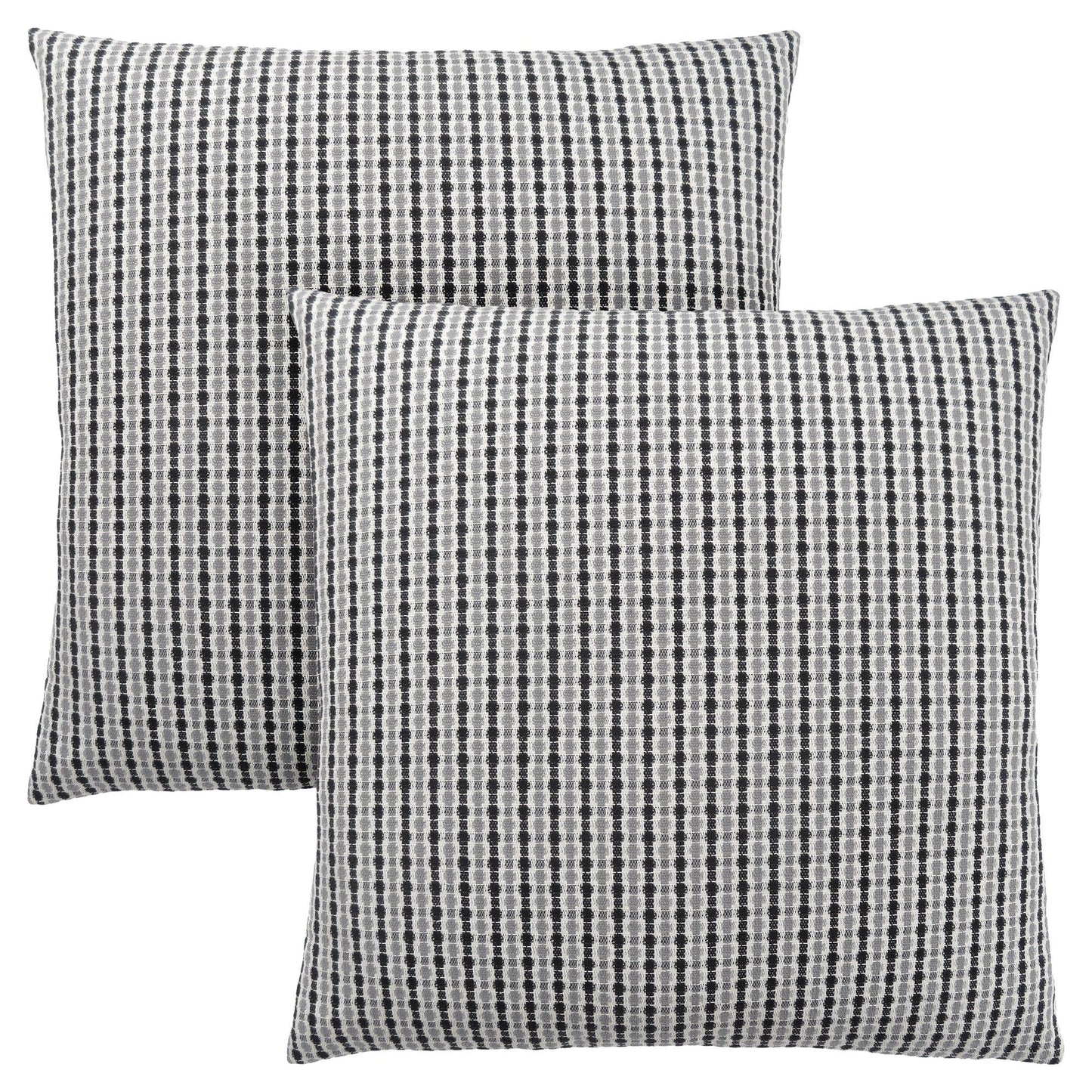 Pillow - 18"X 18" / Light Grey / Black Abstract Dot/ 2Pcs