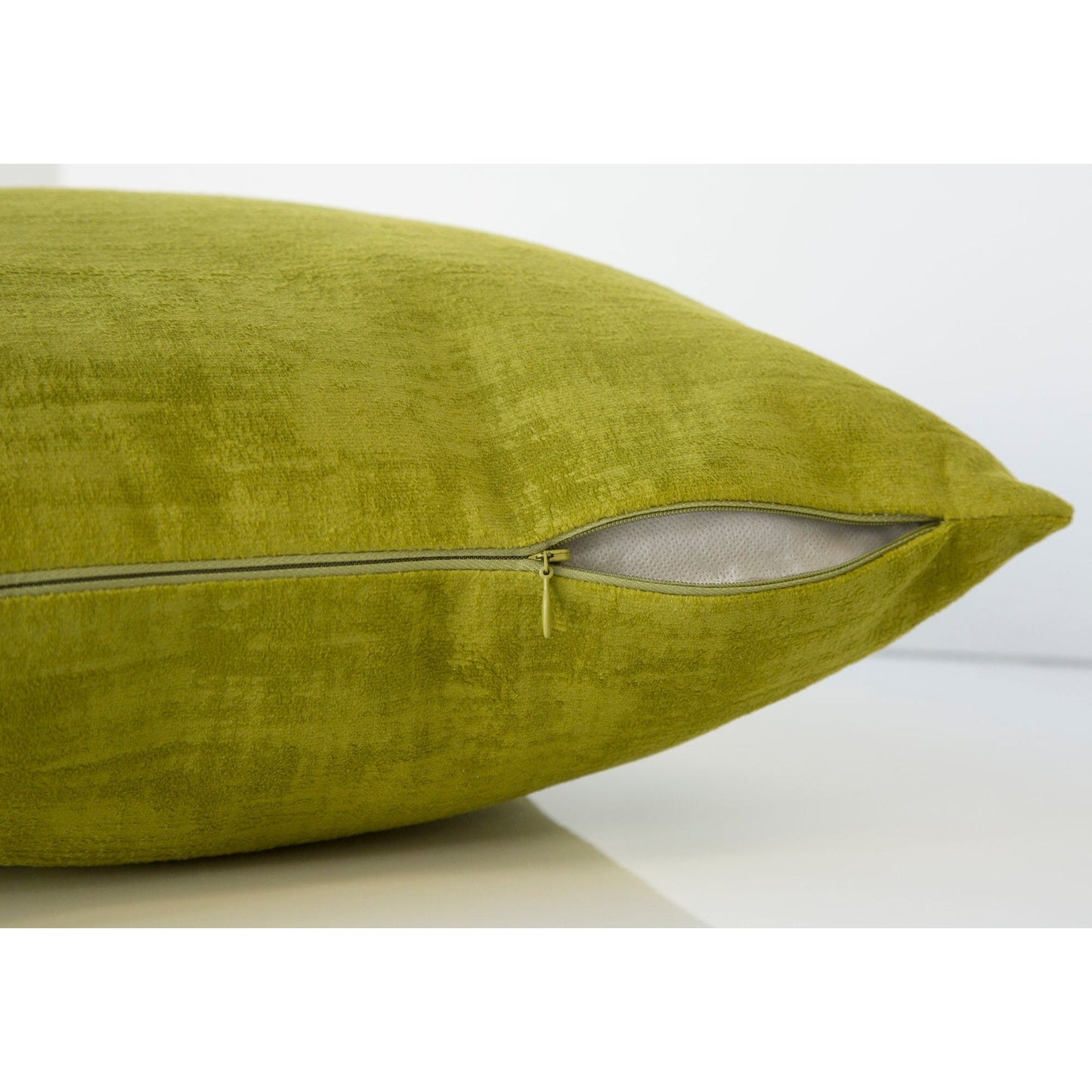 Pillow - 18"X 18" / Lime Green Brushed Velvet / 1Pc