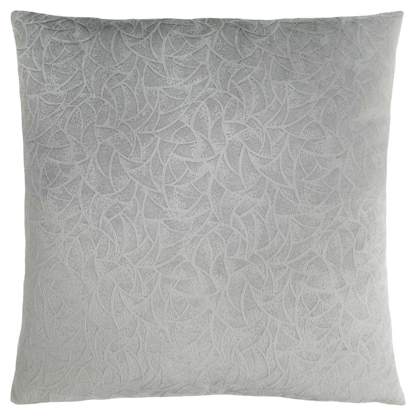 Pillow - 18"X 18" / Light Grey Floral Velvet / 1Pc