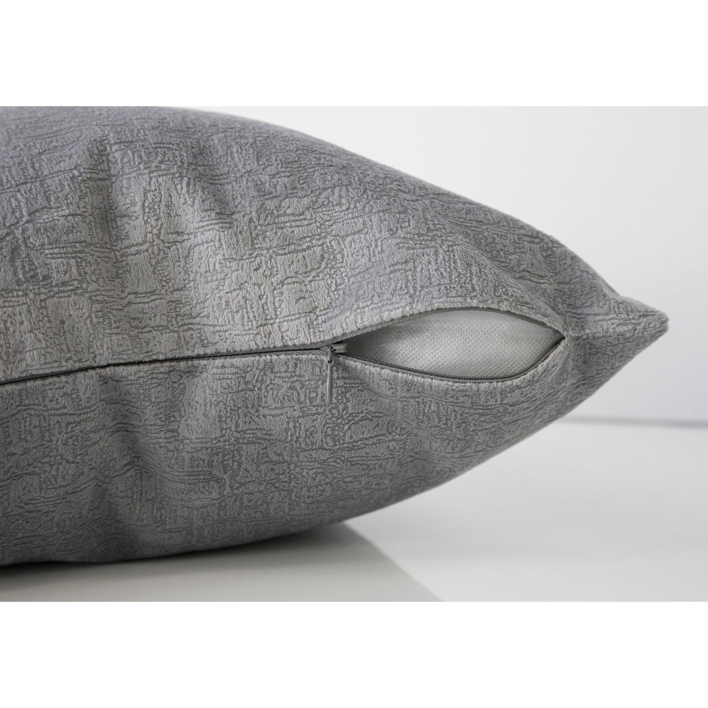 Pillow - 18"X 18" / Grey Mosaic Velvet / 1Pc