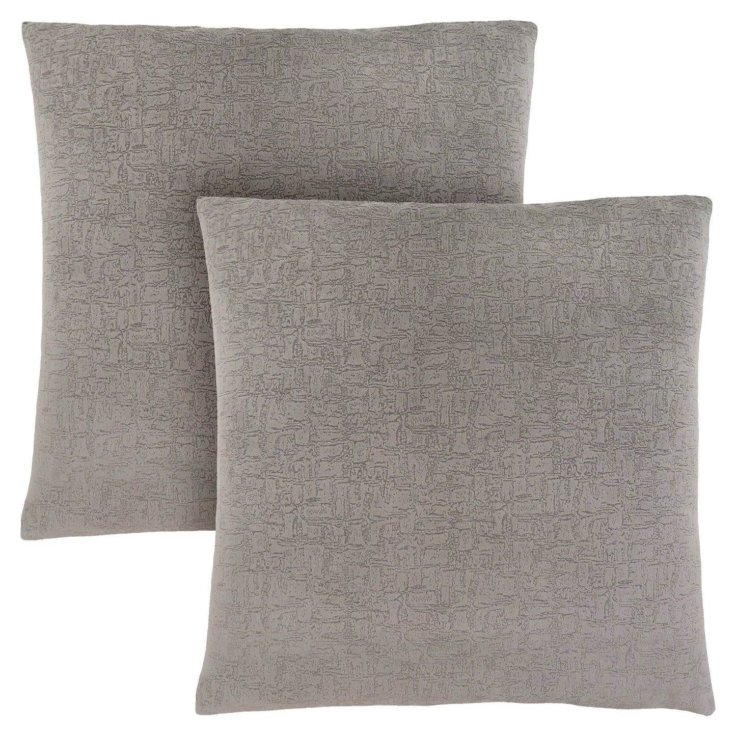 Pillow - 18"X 18" / Grey Mosaic Velvet / 2Pcs