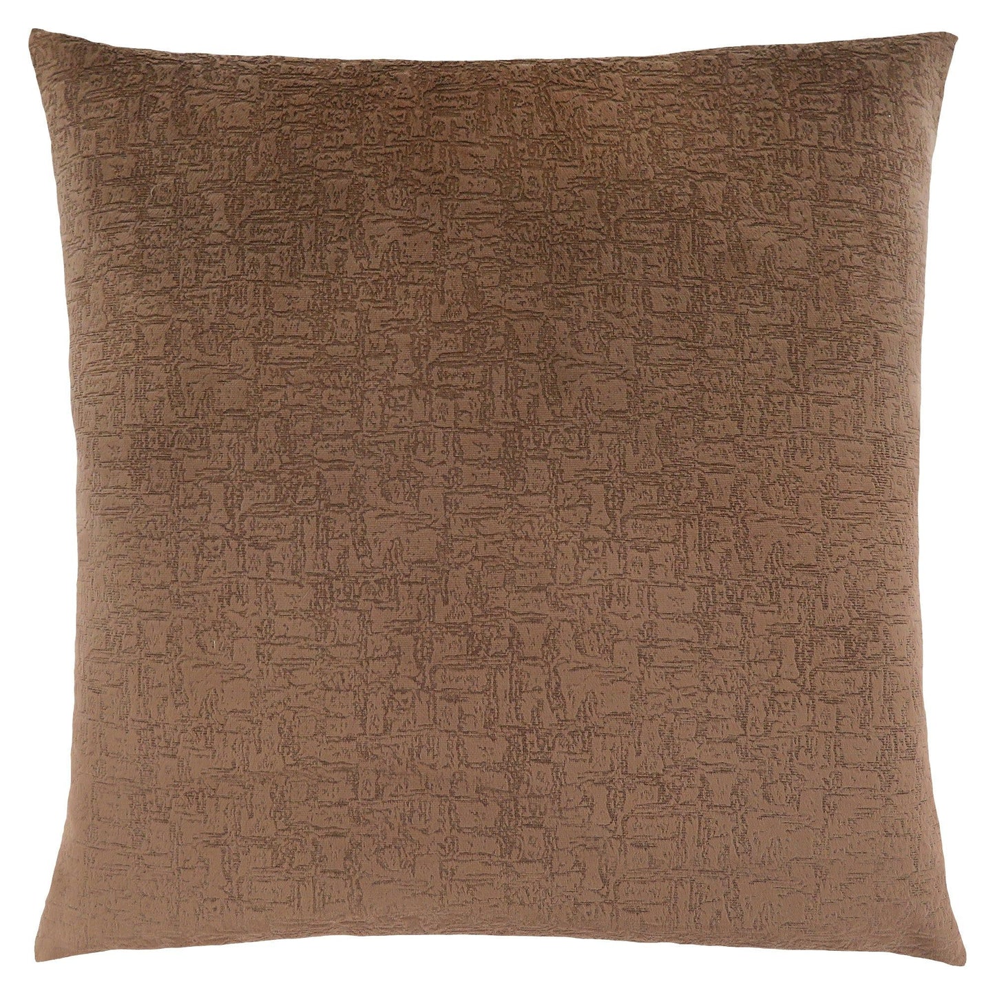 Pillow - 18"X 18" / Light Brown Mosaic Velvet / 1Pc