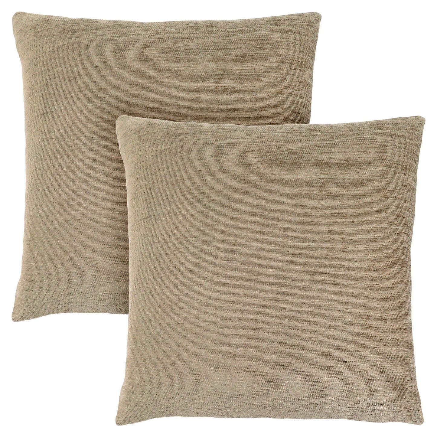 Pillow - 18"X 18" / Solid Tan / 2Pcs