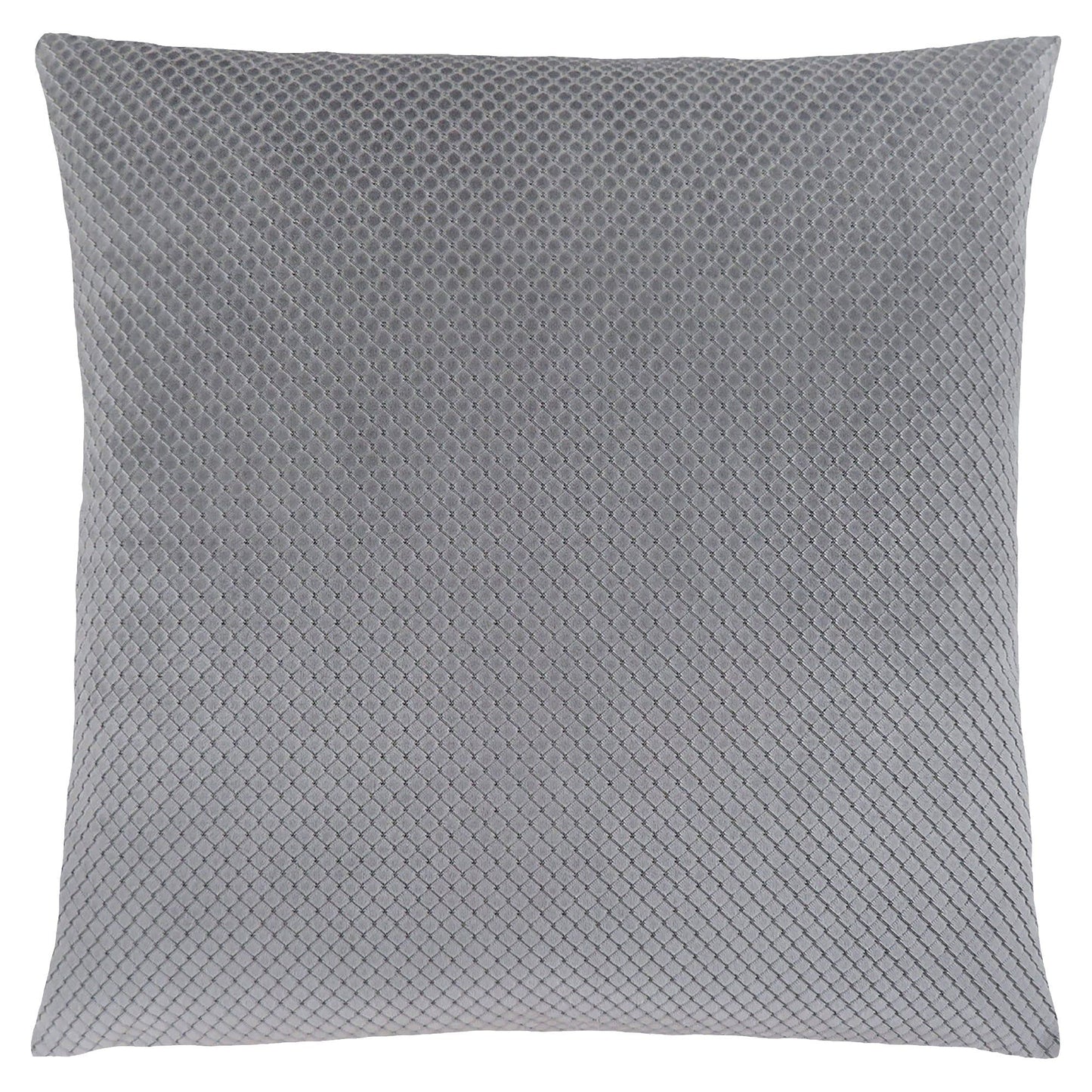 Pillow - 18"X 18" / Silver Diamond Velvet / 1Pc