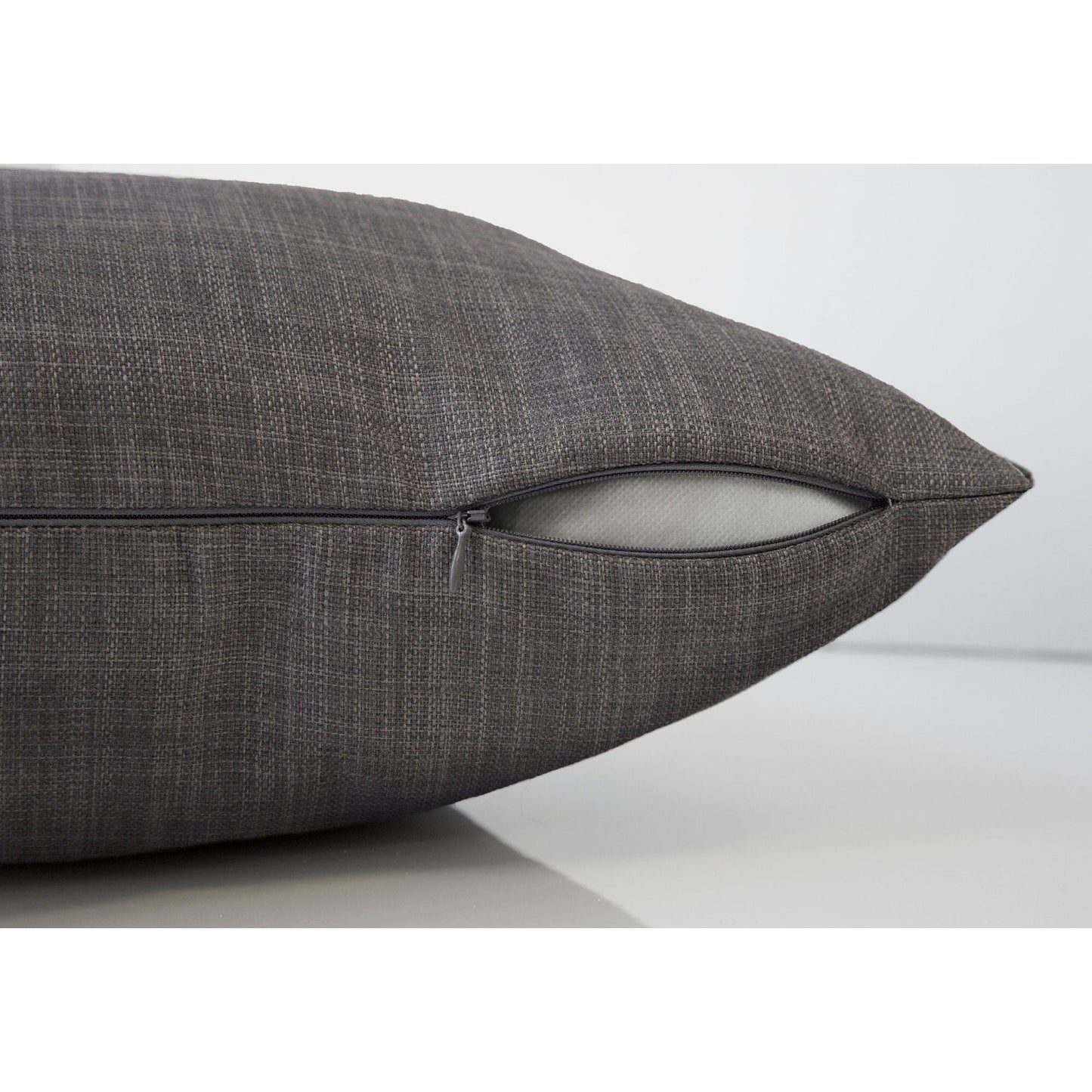 Pillow - 18"X 18" / Linen Patterned Dark Grey / 1Pc