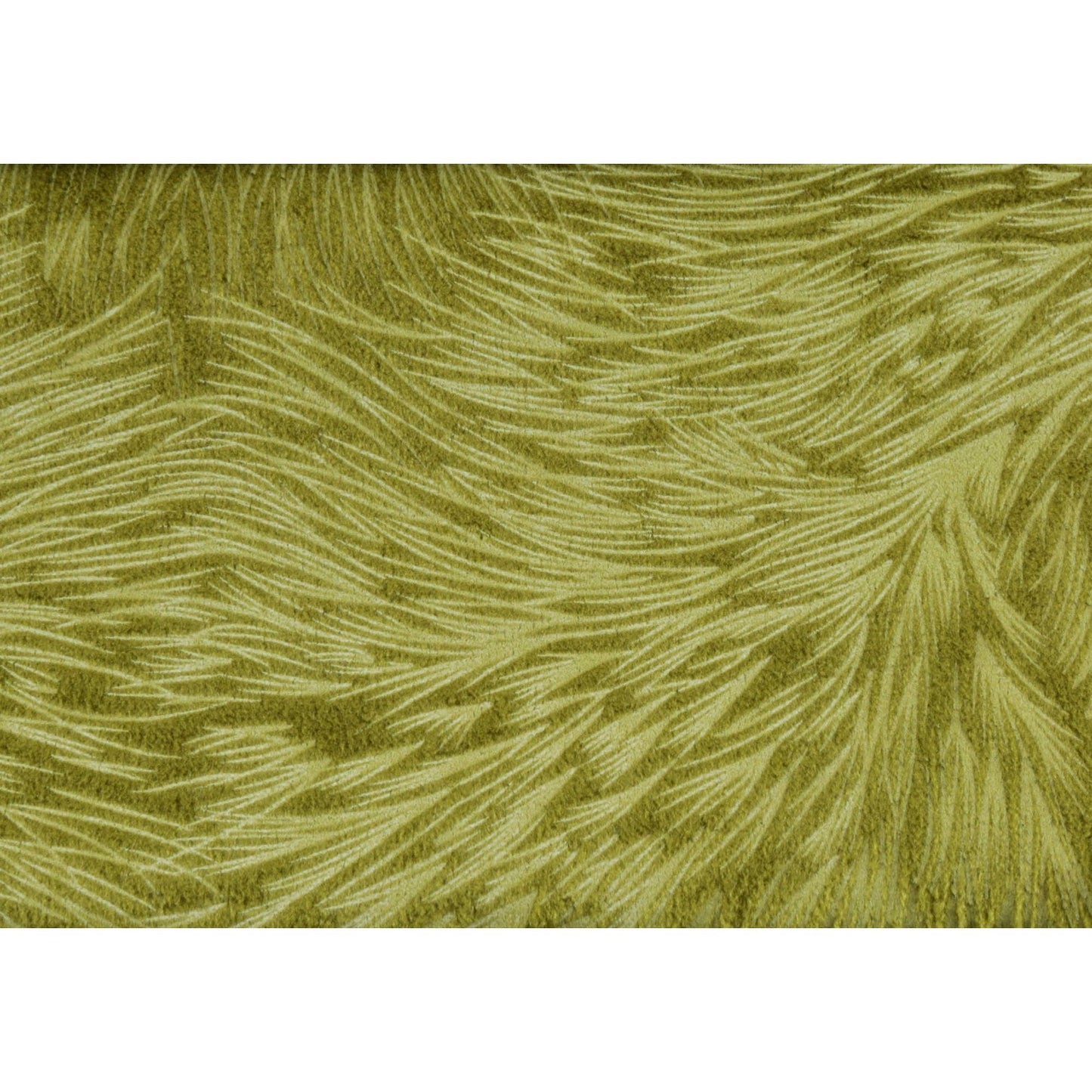 Pillow - 18"X 18" / Lime Green Feathered Velvet / 1Pc