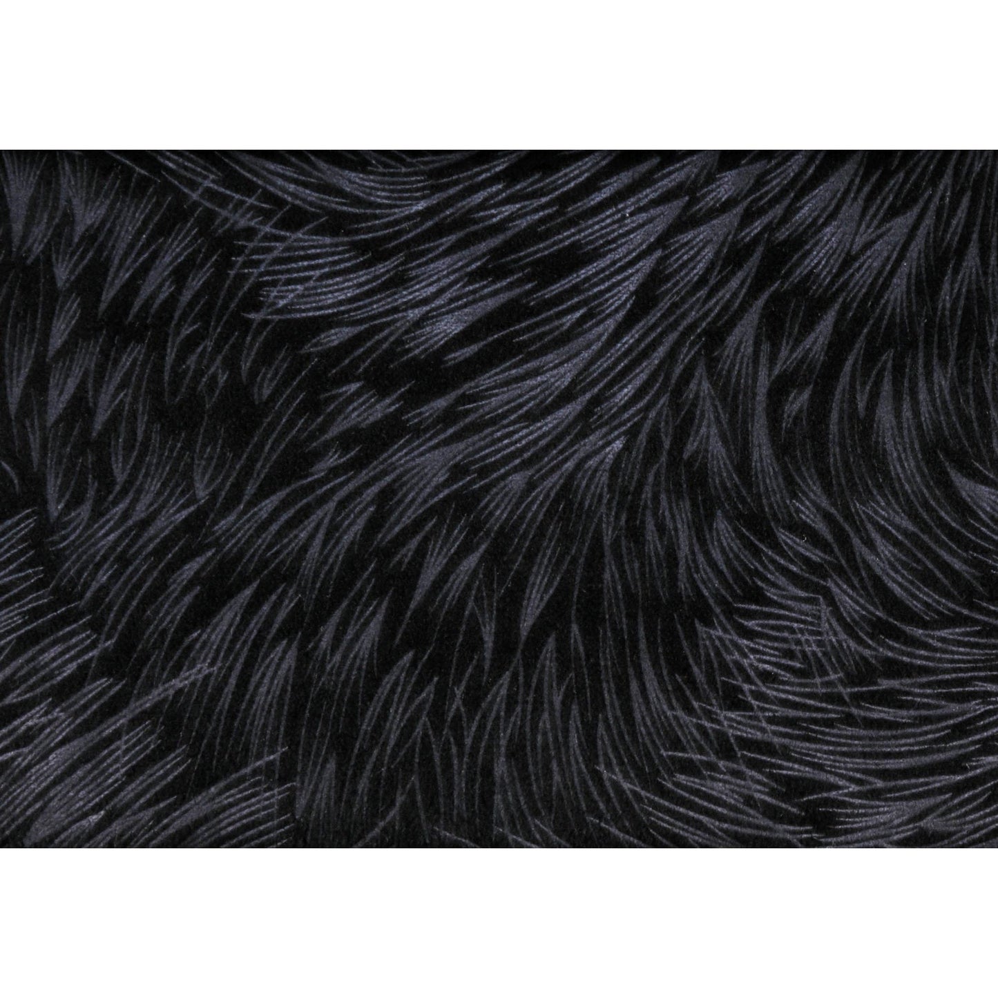 Pillow - 18"X 18" / Black Feathered Velvet / 1Pc